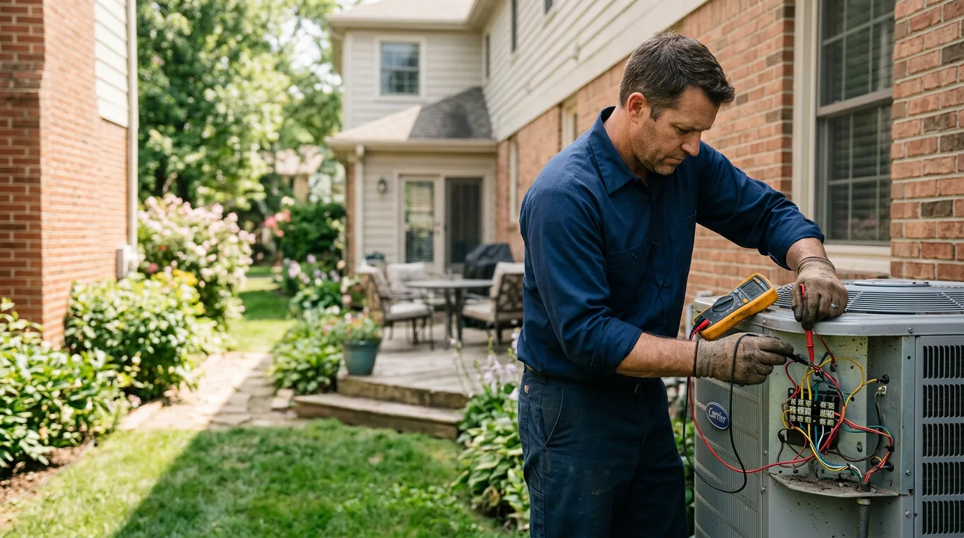 HVAC technician working near Albany, MO